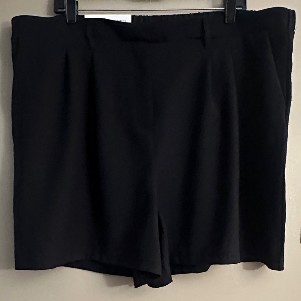 Women's High Waist Black Shorts